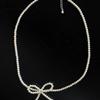 Geegee Little Pearl Ribbon Necklace