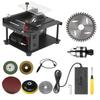 Multifunktionale Tischkreissäge Mini-Tischsäge Schneider Elektrische Schneidmaschine mit Sägeblatt Schleifscheibe Einstellbar