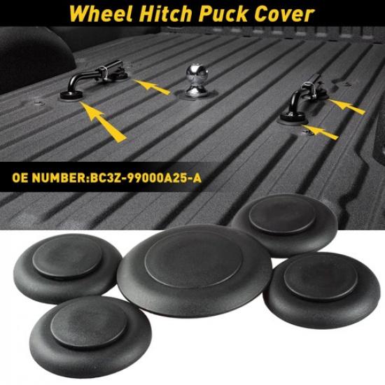

For 11 thru 23 Duty Super Ford 5th Wheel Puck Hitch Cover Plug Trim Ring Kit