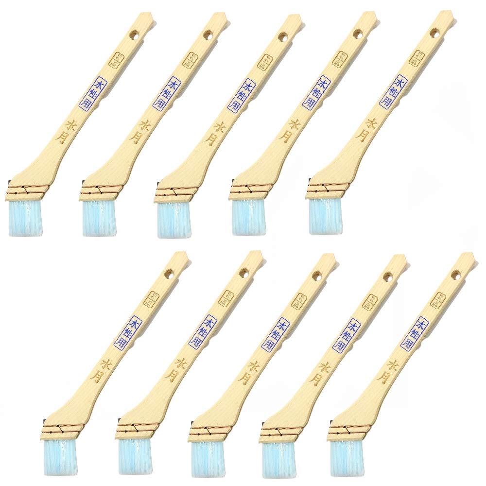Hakeichi Brush Brush for Paint Yurix 10 Brushes Water-Based "Suigetsu" 30mm,