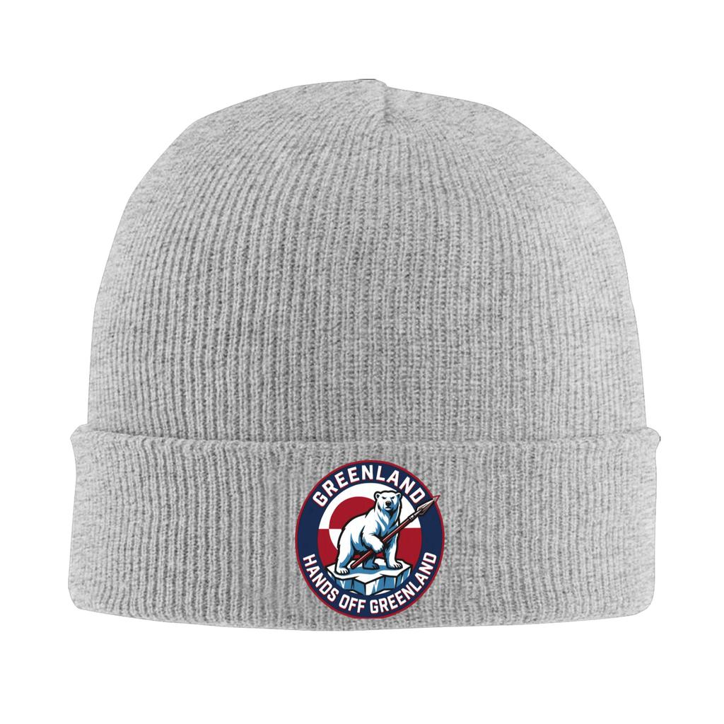 Hands Off Greenland Beanie Hats  Bonnet Hats Men Women Trendy Kpop Knit Hat Autumn Winter Graphic Warm Caps