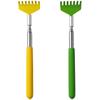 Mini Zen Sand Rakes Tool Decoration Garden Sand Rake Feng Shui Decoration for Home Office 2 Pieces(Yellow + Green)