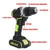1.3A 1/2 Battery 110V-240V 50-60Hz  Electric Drill Hammer Rechargeable Cordless Drill Woodworking