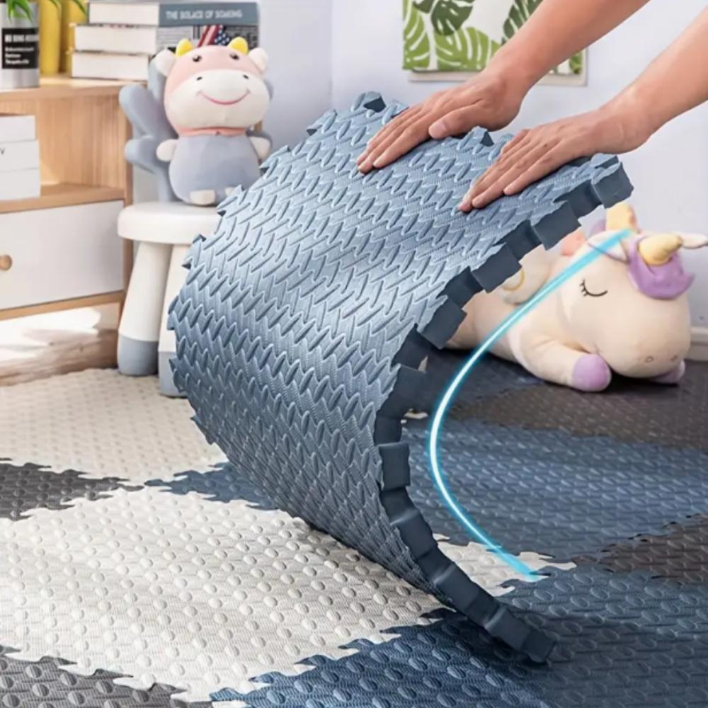 6/12 Piece Foam Puzzle Mat Baby Play Mat Soft Non Slip Interlocking Rug Suitable for Living Rooms Children's Gyms Decorate