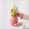 Simple Plastic Vase New Creative Nordic Style Dry and Wet Flower Arrangement Container Imitation Ceramic Succulent Flower Pot