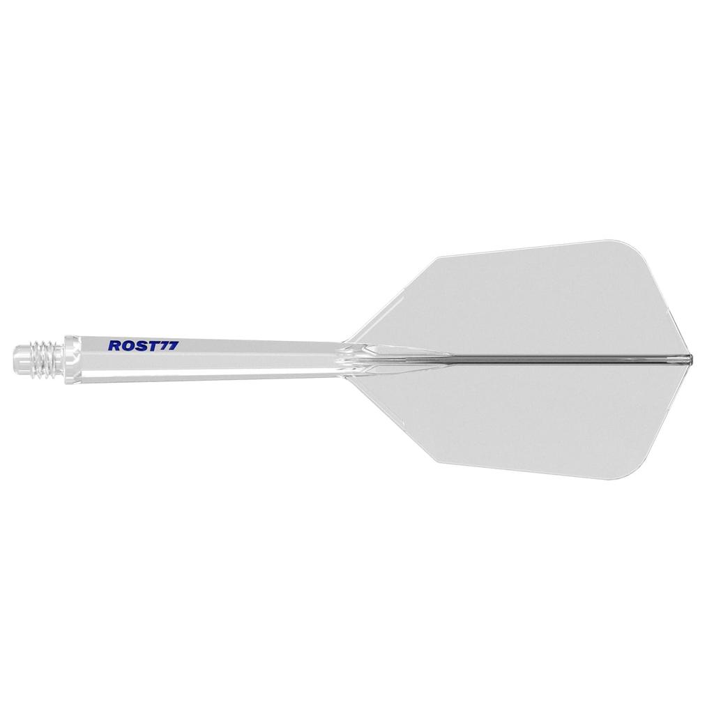 CUESOUL Integrated Flights ROST Slim 3 Pcs Set Transparent Clear blue Logo Size L CS-77-SC11T3-L