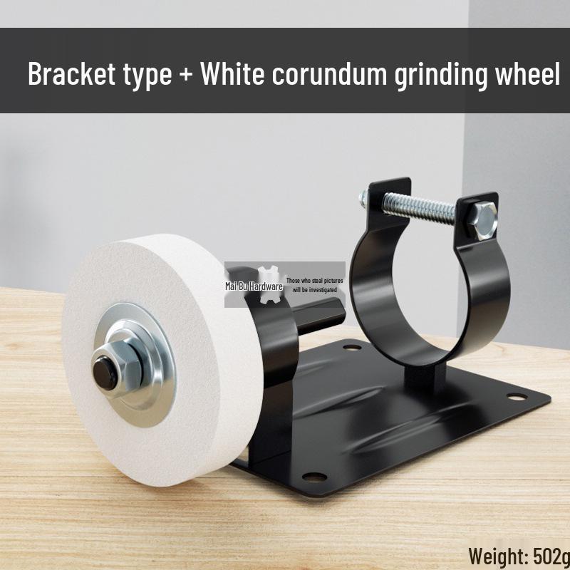 Compact Household Knife Sharpener and Polishing Machine with Sanding Wheel and Hand Drill Conversion Bracket