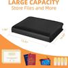 Accordion File Organizer with Labels - Portable Expanding Folder for Business Use