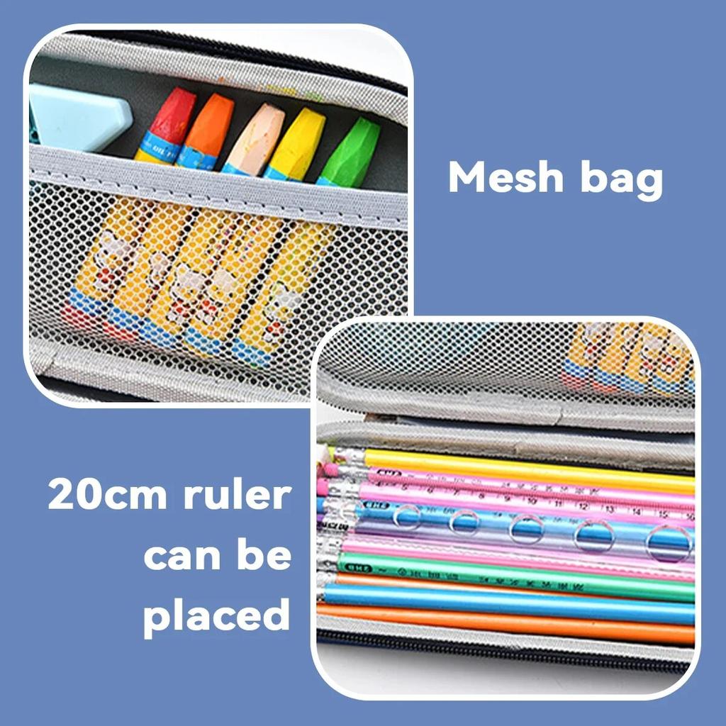 Cartoon 3D Pencil Case Kawaii Large Capacity Waterproof Pen Bag Stationery Storage Box for School Supplies