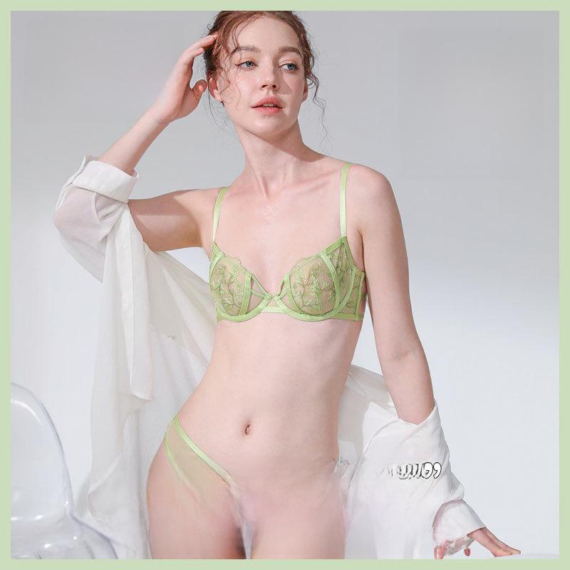 Slim Summer Lace Bra Set: Sexy, Comfortable, Embroidered, and Perfect for Both Large and Small Busts