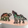 Forest Animals Crafts Handcrafted Wooden Sculpture Office Ornament Home Rustic Decorations Hollow Wooden Crafts