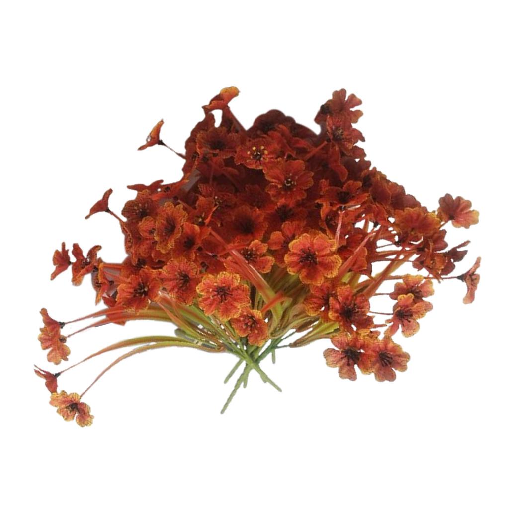 10pcs Artificial Fall Flowers Real Looking Vibrant Colors No Fade Fall Fake Flowers for Farmhouse Home Garden Decoration