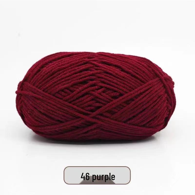 Milk Cotton Yarn Pack for DIY: Medium-Thick Scarf, Crochet Slippers, Handmade Knitting Bags