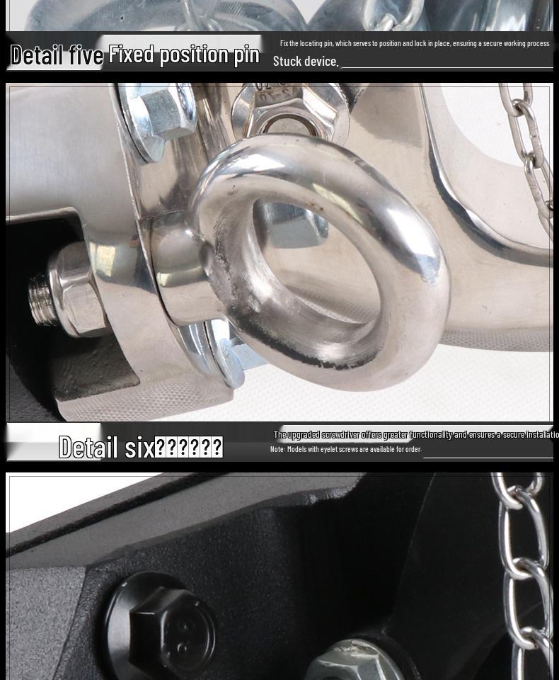 Toyota FJ Cruiser Prado Modified Trailer Tow Hook Tiger Head Bracket