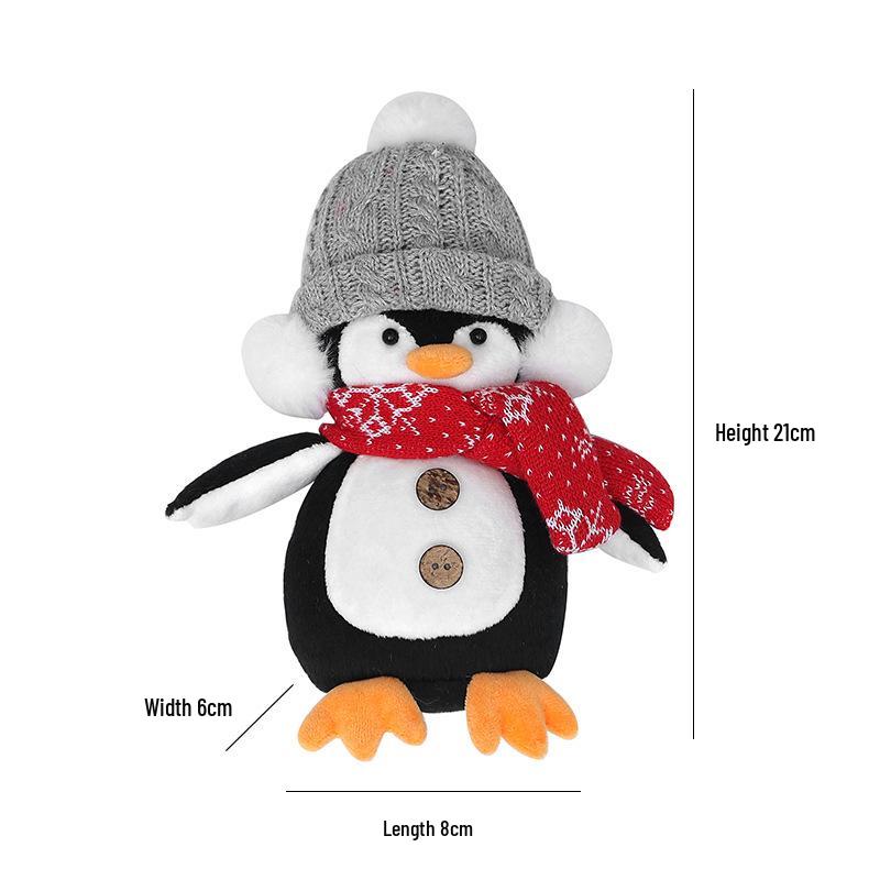 High-end Knitted Christmas Gnome Plush Ornament with Pointed Hat