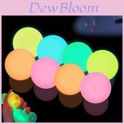 Vibrant 6cm Glow In The Dark Ceiling Bouncing Ball Stress Relief Toy For Everyone