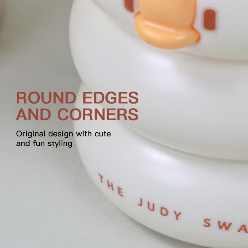 Cartoon Pen Holder Desktop Pencil Organizer Makeup Brush Storage Cups Plastic Ducks Pen Bucket Pen Pencil Pot Pen Storage