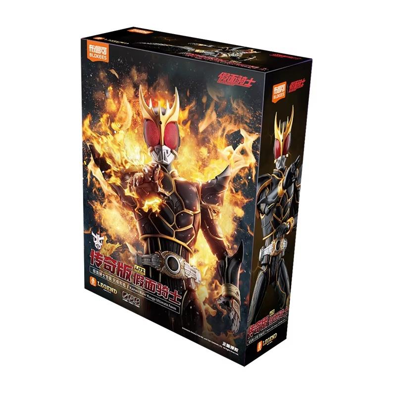 18cm Genuine Blokees Kamen Rider Kuuga Ultimate Form Legend Edition Action Figure Assembled Model Toy Collectible Gift