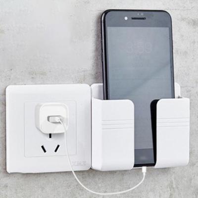 Caixa de armazenamento montada na parede, controle remoto, plugue de telefone, suporte de carregamento, rack, novo