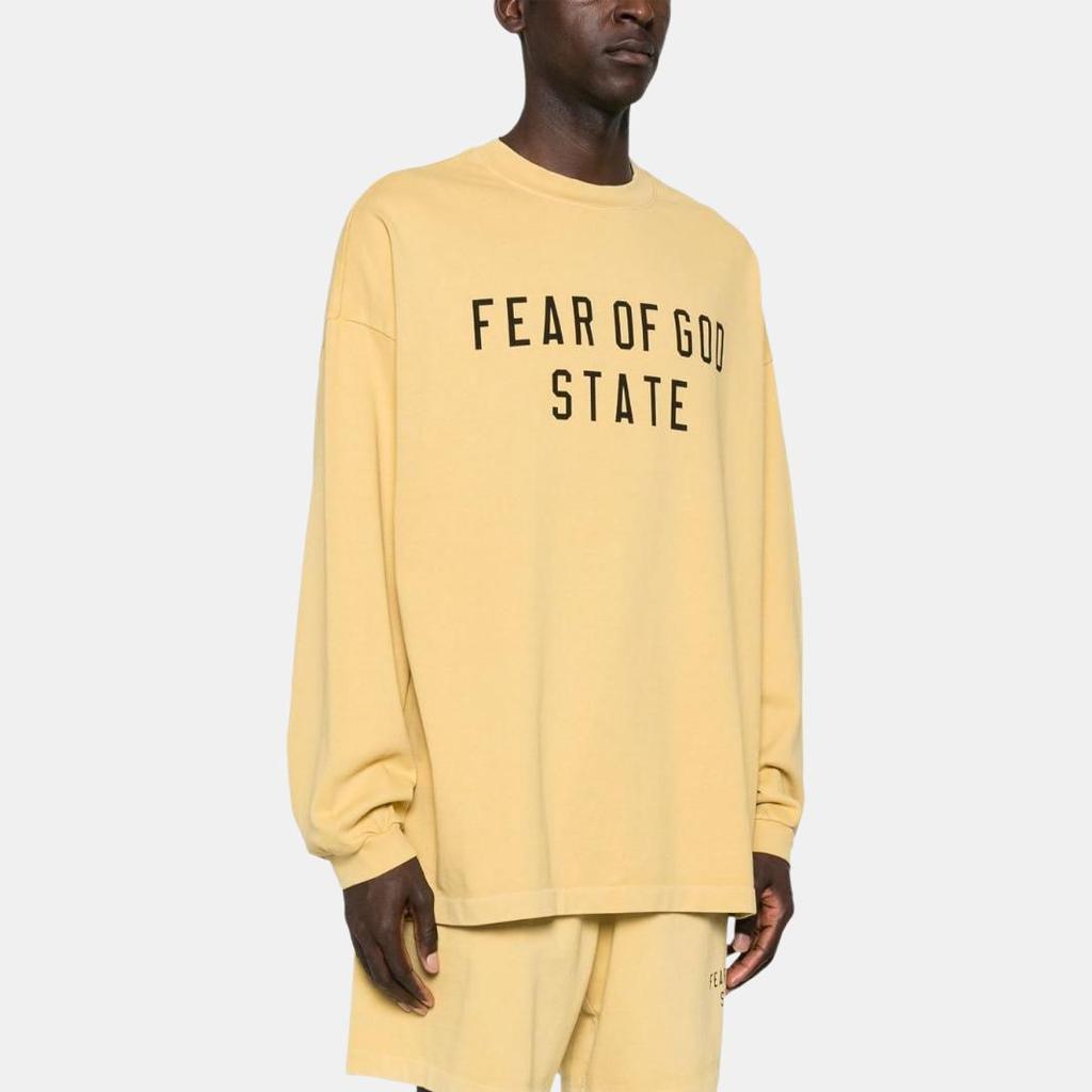Fear of God Essentials Heavy Long-Sleeve Tee Amber Men Tops Yellow 125BT242013F