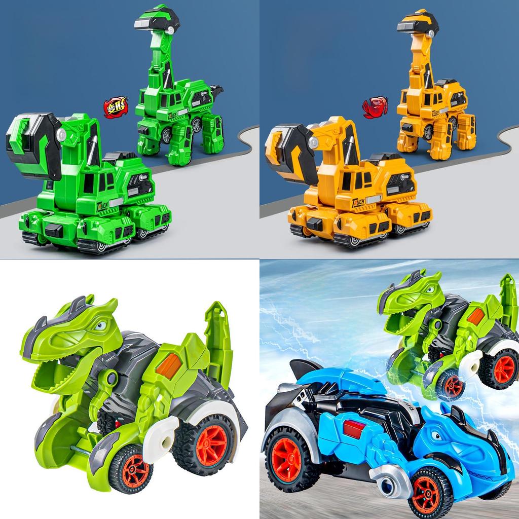 Dinosaurier Trägheitsspielzeugauto mit Aufpralltransformation für Kinderbildung und Spiel