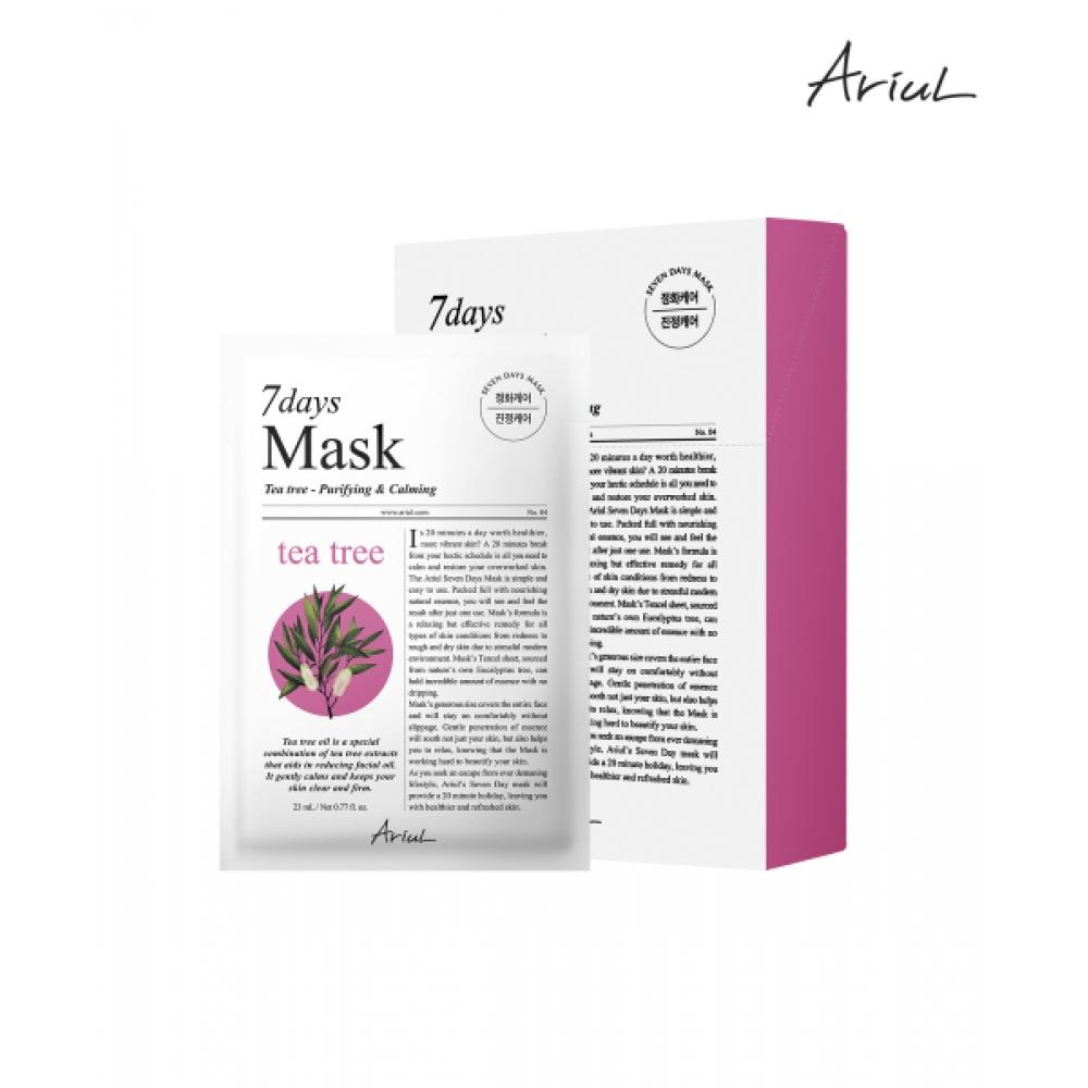 Ariul 7 Days Mask Tea Tree M 10 Sheets (ARSD143) J Tea Tree Mask Pack M 10 sheets