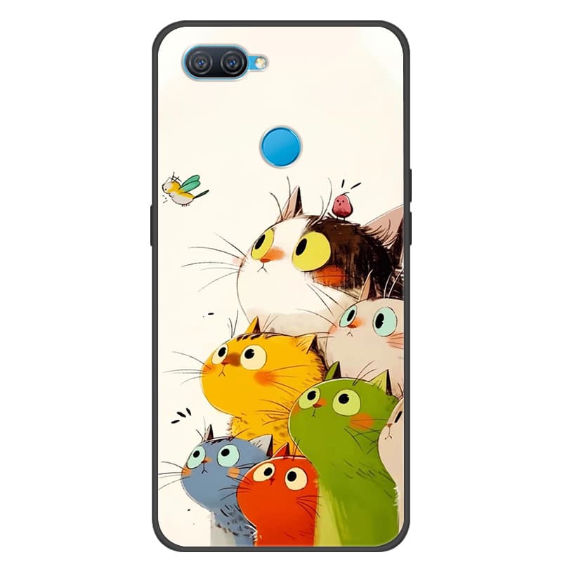 For OPPO A12 Case Cool Painted Cover Soft Silicone Phone Case For OPPO A7 AX7 Back Covers Bumper Coque A12 CPH2083 CPH2077 Coque