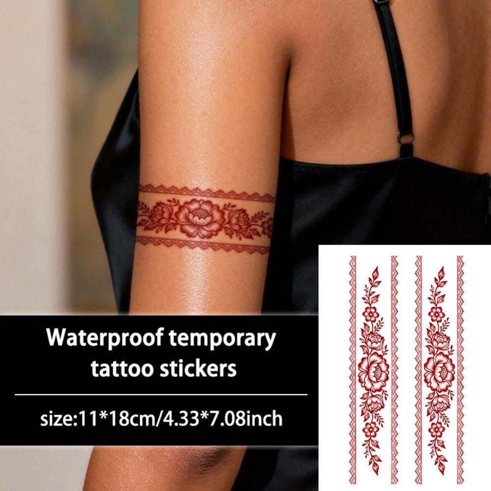 Indie Mehndi Květina Henna Dočasné Tetování Falešná Body Art Nálepka Ženy/Dáma/Dívka