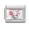 1PC Creative Personalized Tulip Lovely Cats Rabbit Star Heart Italian Charm Fit 9MM Stainless Steel Bracelet DIY Making Gift