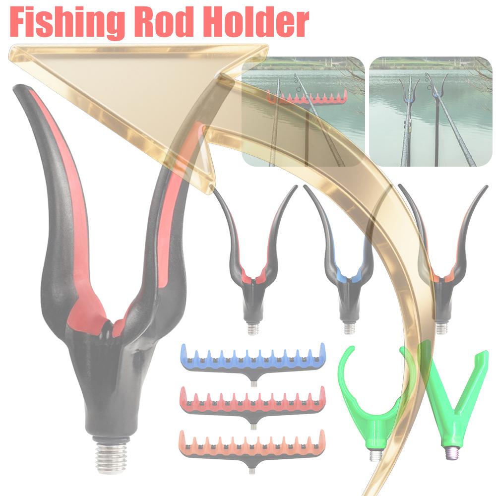 Fishing Rod Pod Holder Bracket Head 3/8inch Thread Grip Back Rests Rod Rack Fishing Rod Holder Feeder Fishing Tackle China Mainland