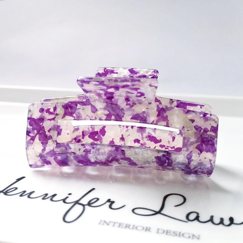 7.5cm Rectangular Hollow Acetate Ponytail Hair Claw Clip - Hot Selling Accessory