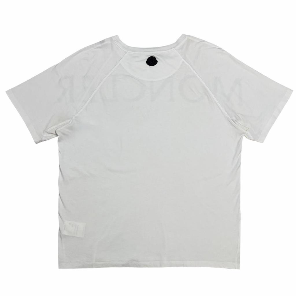 MONCLER Front Logo T-Shirt White Men's Size XL Model G10918C7C510829H8