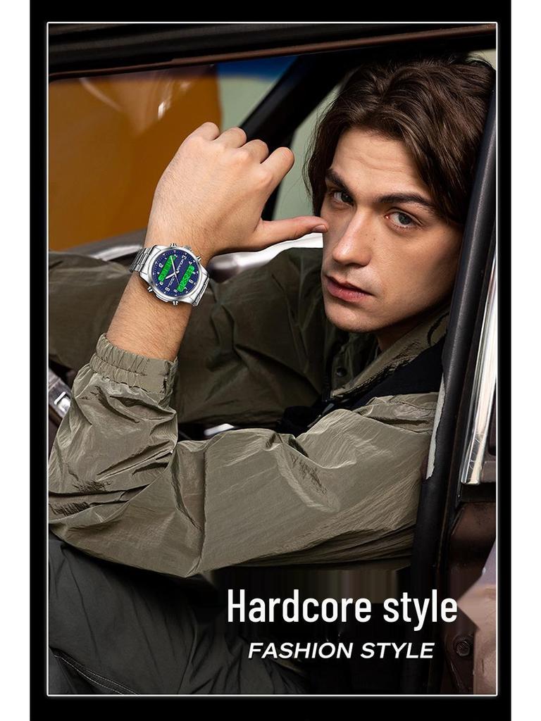 SAND Men's Multifunction Outdoor Sports Watch - 50M Waterproof, Luminous, with Snooze and Countdown Timer