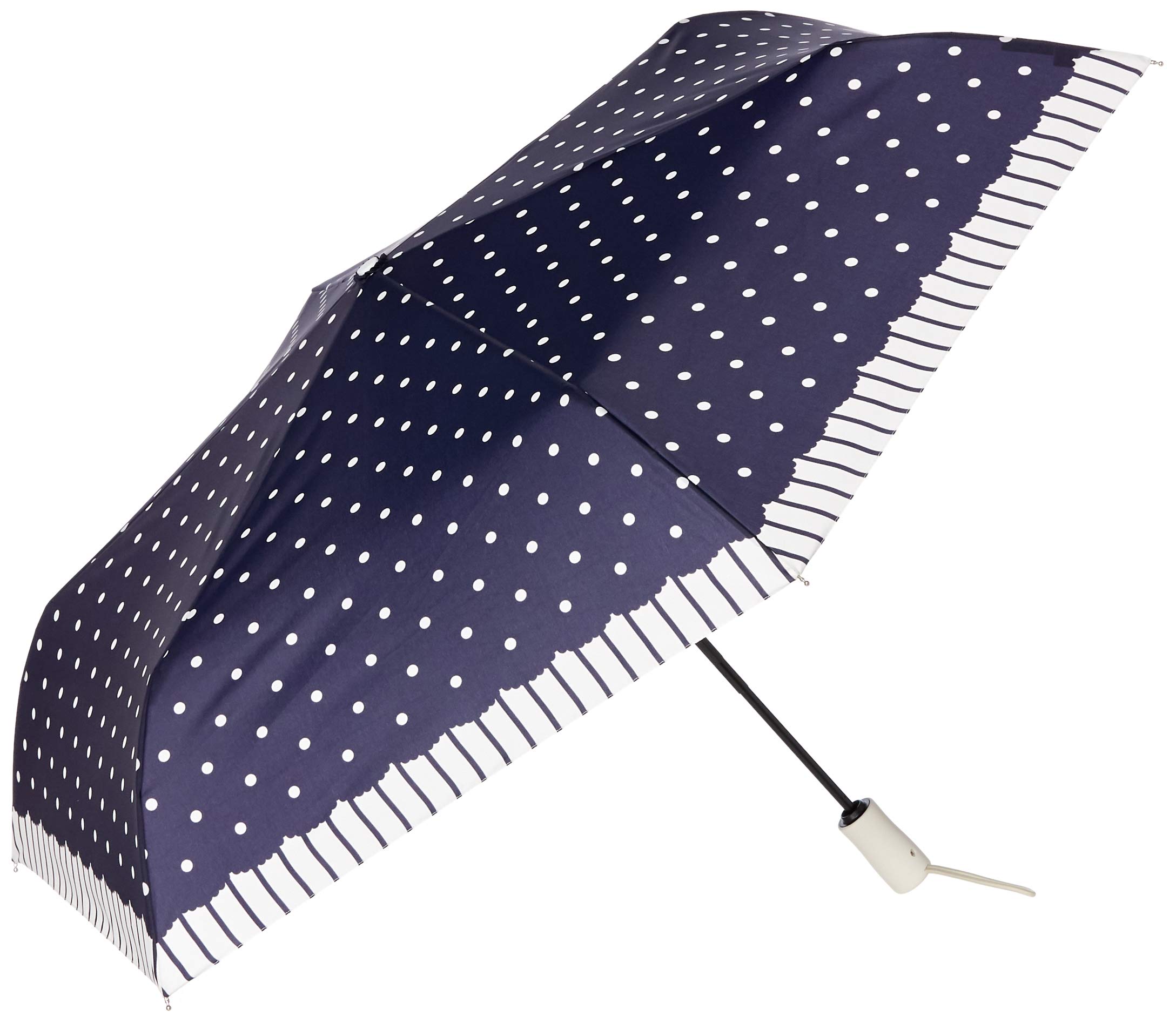 

Dot Stripe Automatic Opening and Closing 3 54cm Japan [Aquas Hack] Women s Umbrella, Colors, Ribs, 10002087, Women s, Navy, (-)