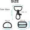 Sturdy Keychain with Spring Hook and Rope Versatile Keychain with Durable Buckles Carabiners Keychain Making Supplies