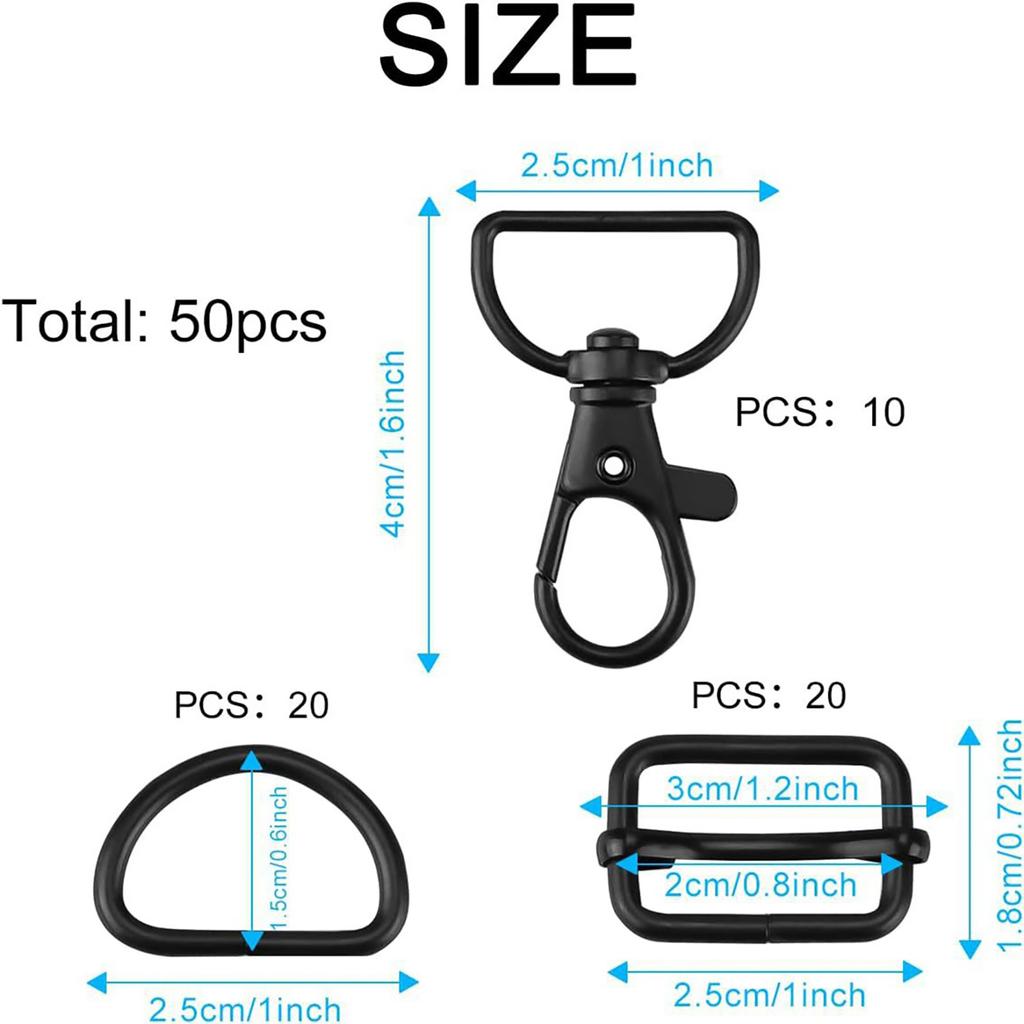Sturdy Keychain with Spring Hook and Rope Versatile Keychain with Durable Buckles Carabiners Keychain Making Supplies
