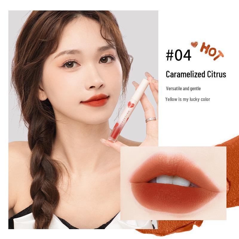 KINEPIN Velvet Matte Lightweight Long-Lasting Lip Glaze - Non-Stick Cup Pigmented Lipstick