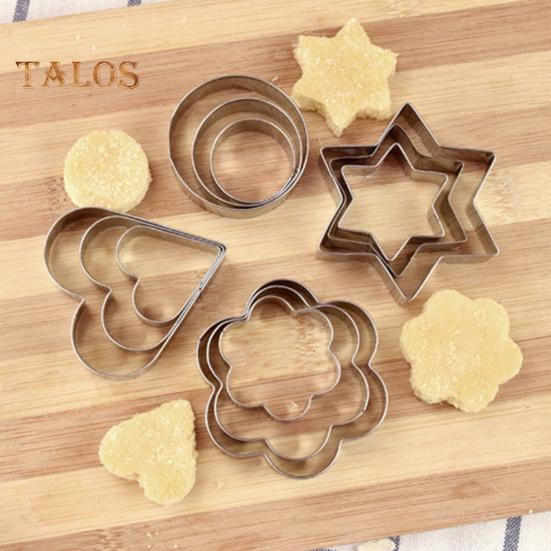 30Pcs/Set Mini Cookie Cutters Set Stainless Steel Easy To Store Fun Shapes Unique Anti-rust Molds for Kids