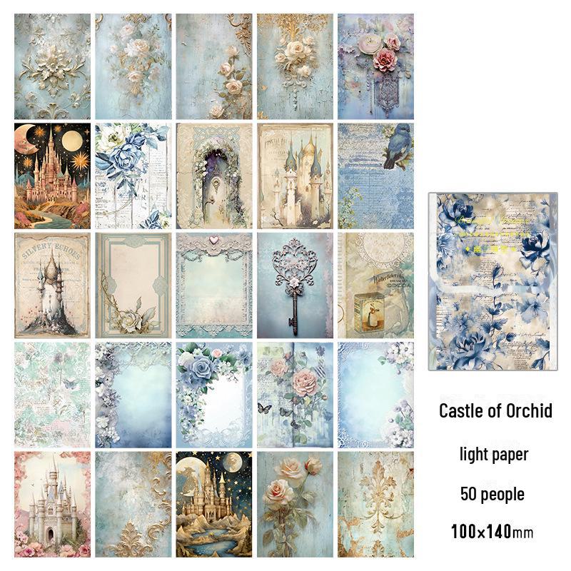 Zaomo Dream Series Retro Notebook Collage Materialpakke - 4 design