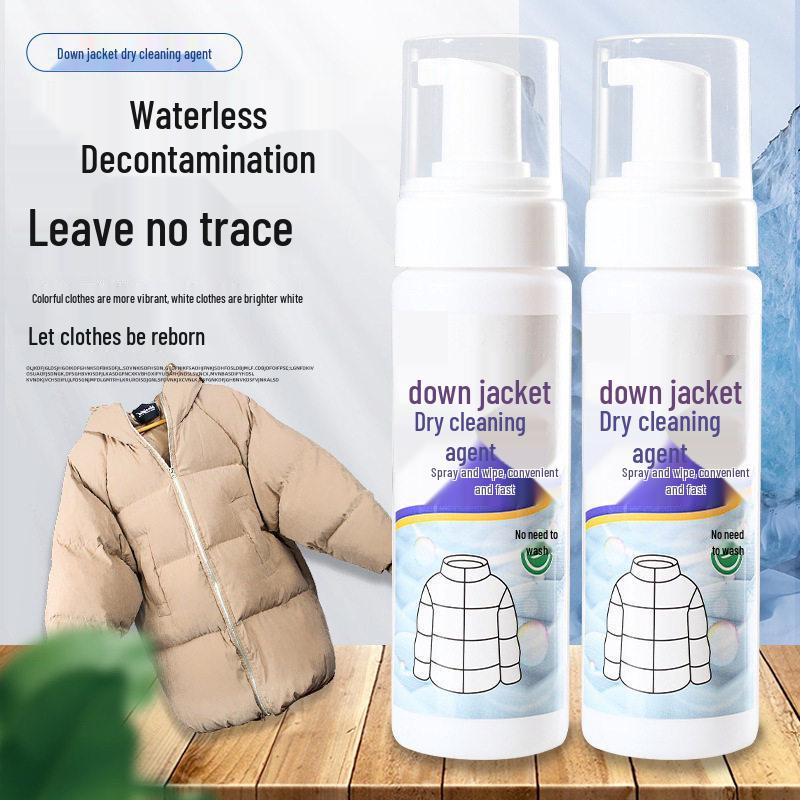 Waterless Dry Cleaner for Down Jackets - No-wash Stain Remover & Household Detergent