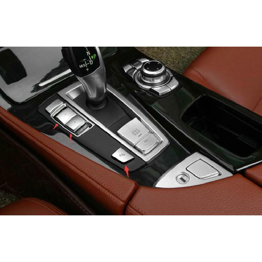 For BMW X3 F25 X4 F26 2011-2017 Silver Middle Console Gear Shift Buttons Sticker