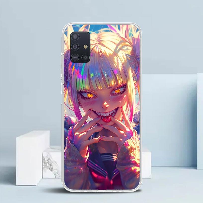 Himiko Toga My Hero Fashion Phone Case For Samsung Galaxy A52 A32 A22 A12 A51 A50S A30S A10S Note 20 Ultra 10 S10 Plus A31 A20 A