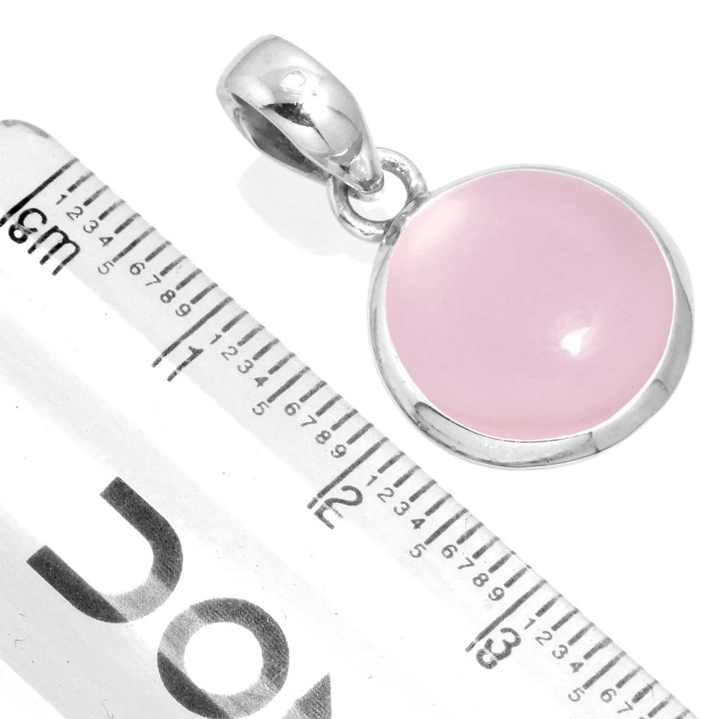 925 Sterling Silver Pendant Women Gemstone Handmade Jewelry Halloween Gift Malachite Moonstone Rose Quartz Red Stone Smoky Topaz Tiger Eye Victorian