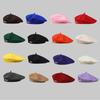 1pc Women's Winter Warm Beret Hat,Solid Color French Retro Pumpkin Style,Korean Lady Fashion,Japanese Casual Fleece Warm Cap