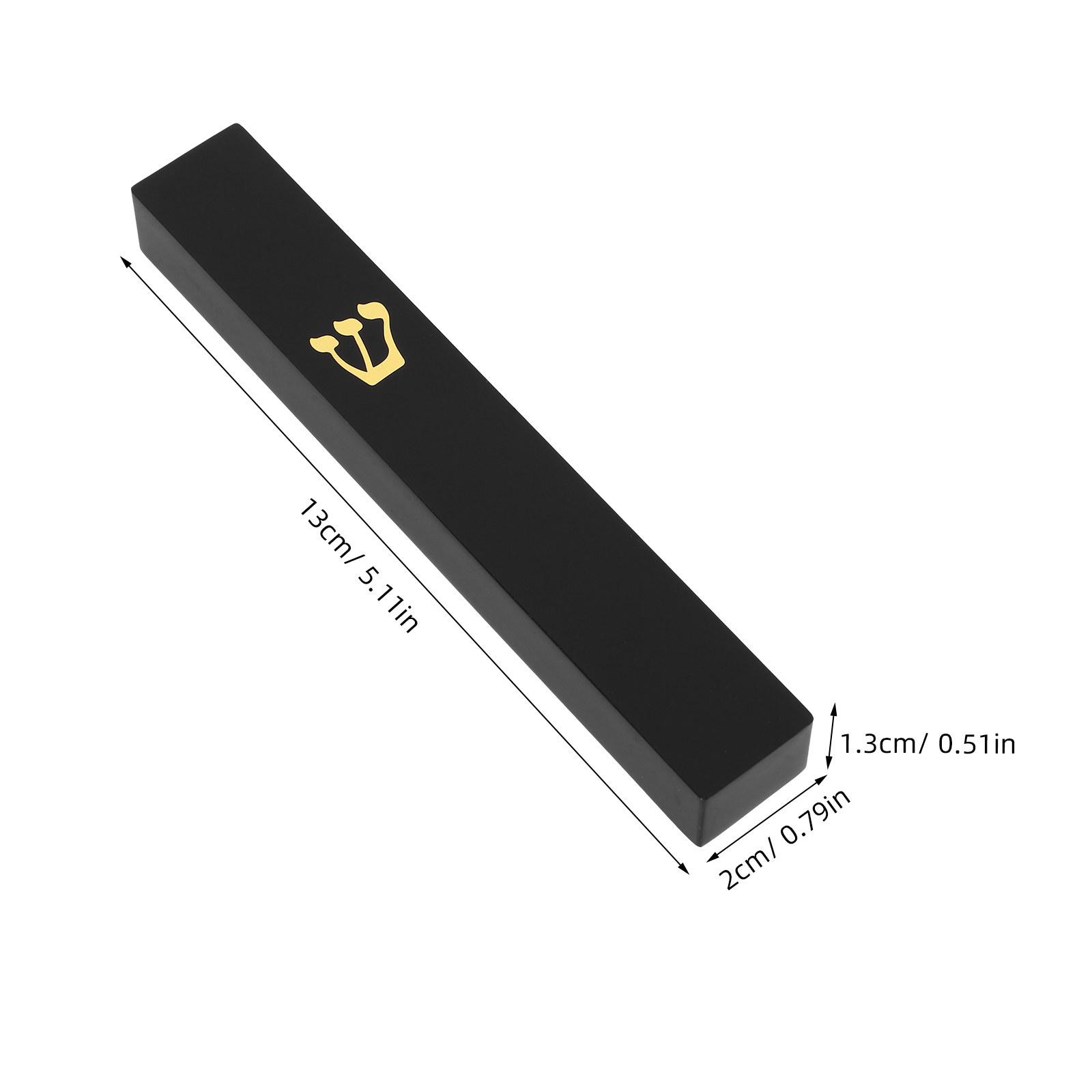 

Resin Mezuzah Case for Doorpost Je Religious Home Decor Black Elegant Design Waterproof Corrosion Resistant Mezuzah House чёрный