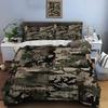 Patchwork Camouflage Pattern Bedding Set for Kids Luxury Gift 3pcs Digital Print Comforter Set Soft Comfortable Breathable