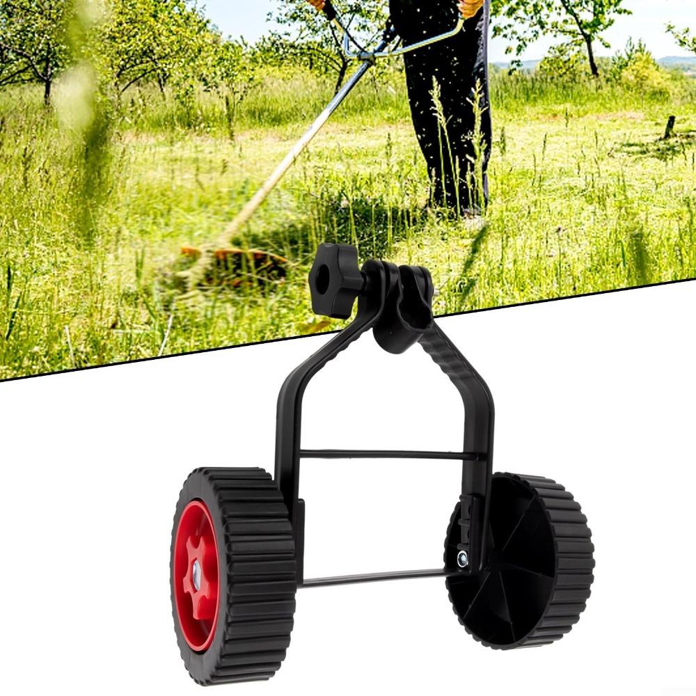 Adjustable Mower Auxiliary Wheels Stablize Mower Wheel Attachment  Mowing The Lawn