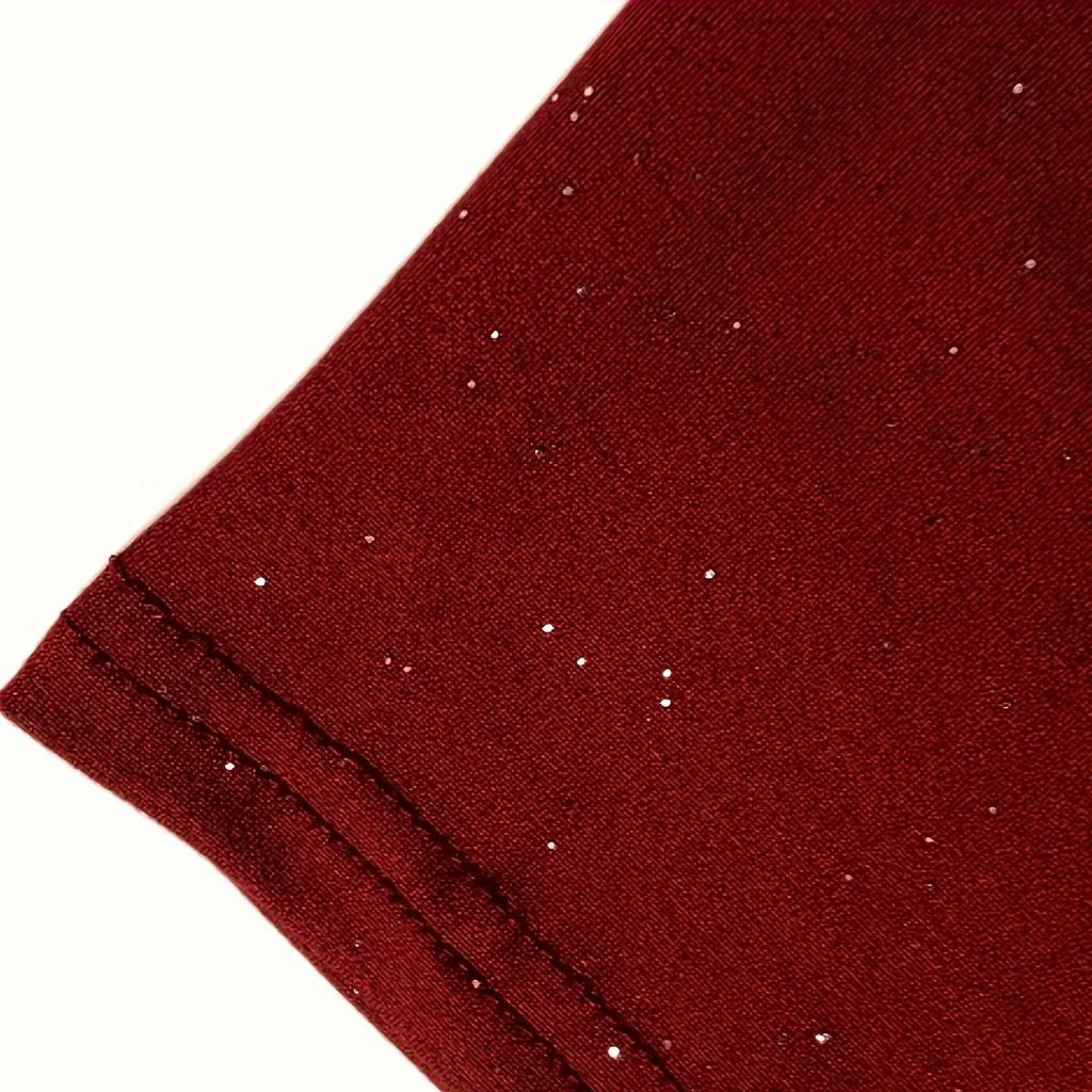 GMXIA Autumn Winter Women's Solid Color Flash Slim Dress