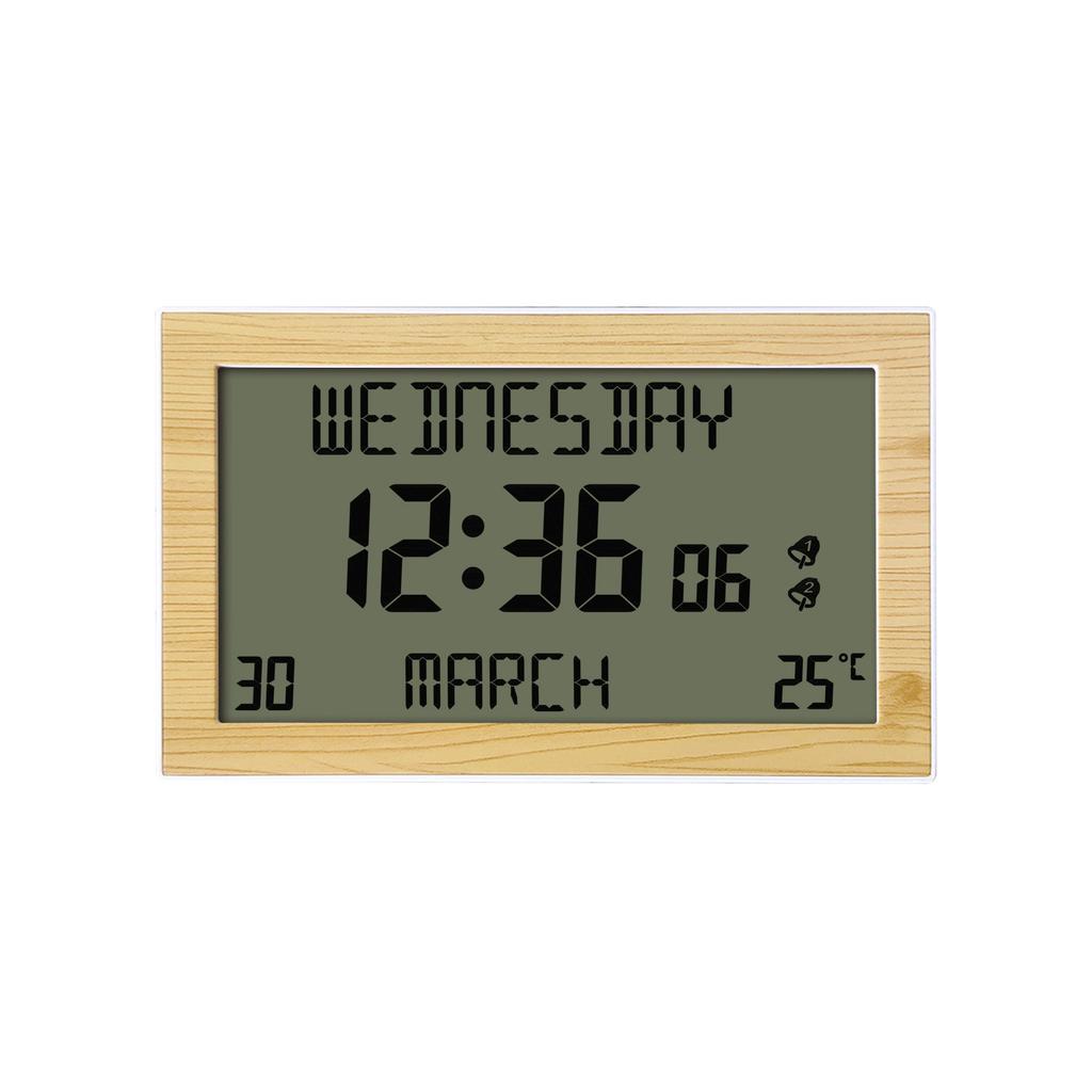 Alarm Clocks Lcd Display Desk Small Clock High-Definition Multi-Function Machine Reminders In Multiple Languages For Travel Home