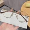 Vintage Round Eyeglass Frame With Blue Light Blocking Pc Lens For Artsy Men And Women